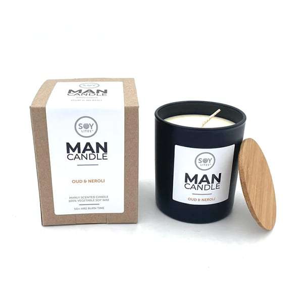SoyLites Man Candle Oud & Neroli 220ml Health Warehouse Namibia