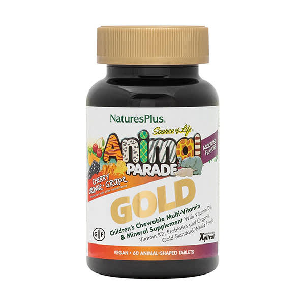 NaturesPlus Animal Parade Gold Childrens Chewable Multi Vitamin 60