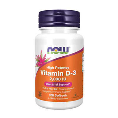 Now Vitamin D3 2000IU 120 Softgels
