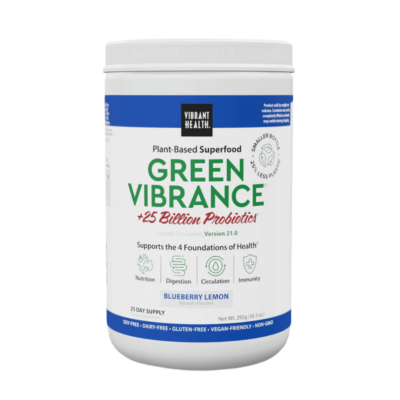 Vibrant Health Green Vibrance Powder Blueberry Lemon - 292g