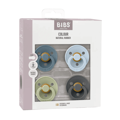 Bibs Colour Latex 4 Pack Petrol, Sage, Baby Blue & Iron Size 2