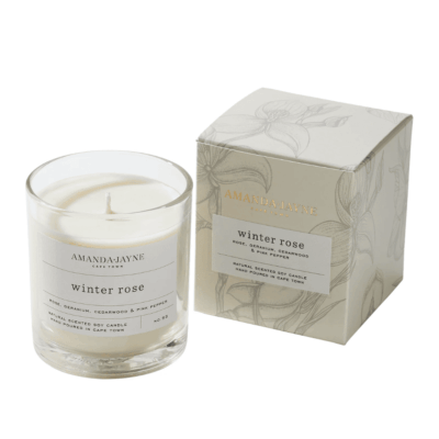 Amanda & Jayne Winter Rose -Glass Collection