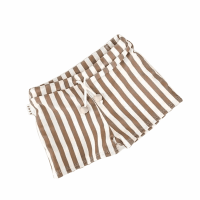 Bebe Swim Shorts Caramel Stripes 0 - 3 Months