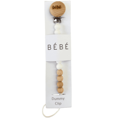 Bebe Dummy Clip White