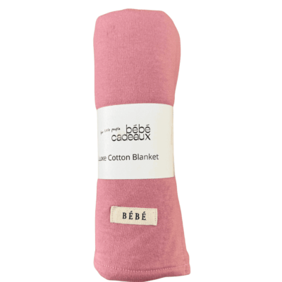 Bebe Lux Fleece Blanket Dusty Rose