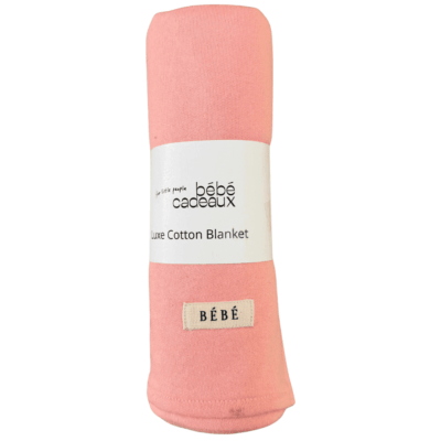 Bebe Lux Fleece Blanket Peach