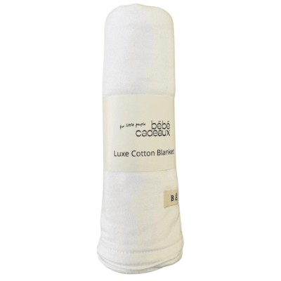 Bebe Lux Fleece Blanket White