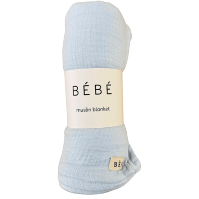 Bebe Muslin Blanket Baby Blue
