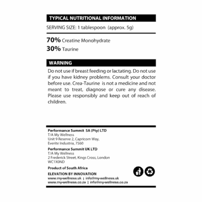 My Wellness Super Crea-Taurine 200g - Image 3