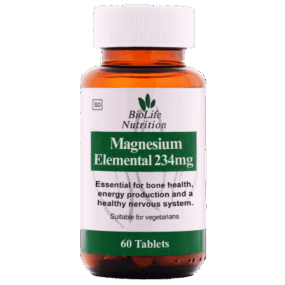 BioLife Magnesium Elemental 234mg / 60Tablets