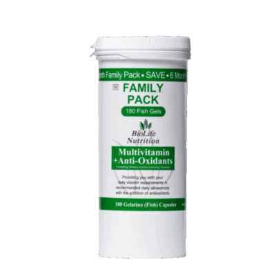 BioLife Multivitamin +Anti-Oxidants Family Pack 180 Caps