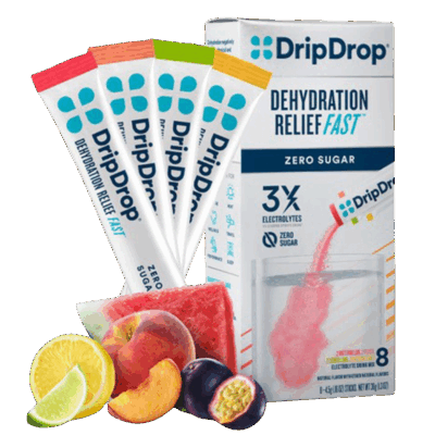 Drip Drop Electrolytes - Zero Sugar Variety Box 8 Sachets