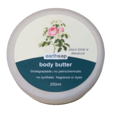 Earthsap Body Butter Wild Rose and Vanilla 250ml