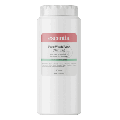 Escentia Natural Face Wash Base Natural 500ml