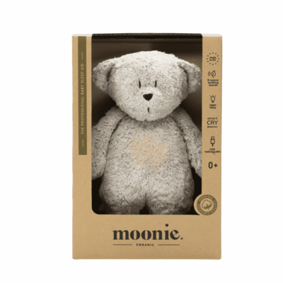 Moonie 8-in-1 Baby Sleep Aid Humming Bear Gray