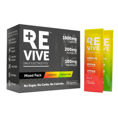Revive Daily Electrolytes 30 Mixed Sachets Raspberry/Lemon Lime
