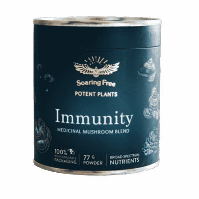 Soaring Free Potent Plants Immunity Tonic Mushroom Blend powder 77g