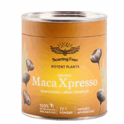 Soaring Free Potent Plants Maca Xpresso Adaptogenic 77g powder