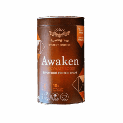 Soaring Free Potent Protein Shake AWAKEN Chocolate Boost 250g