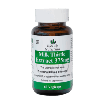 BioLife Milk Thistle Extract 375mg 60 Capsules