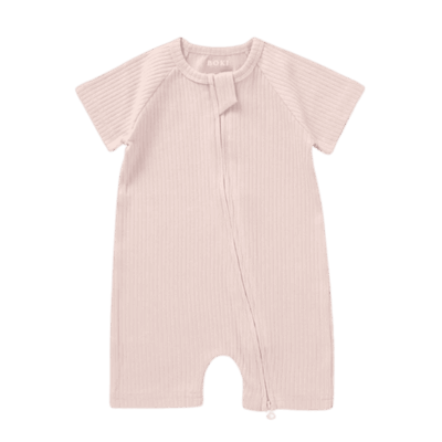 Boki Organic Zipsuit - Blush 3-6 Months