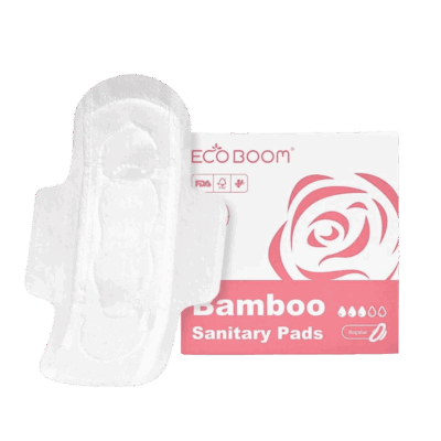 Eco Boom Bamboo Sanitary Pads Regular - 8pcs