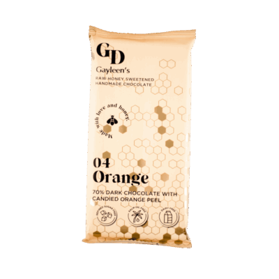 GD Candied Orange Dark Chocolate Slab 100g
