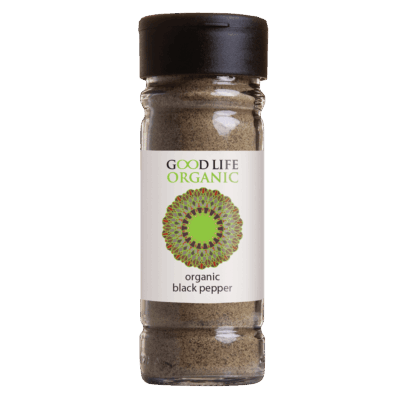 Good Life Organic Spices Black Pepper Powder Bottle 60g