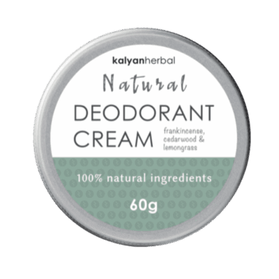 Kalyan Deodorant Cream Frankincense, Cedarwood & Lemongrass 60g