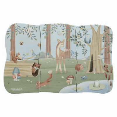 Little Dutch Bath Foam Puzzle - Forest Friends