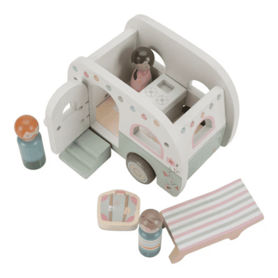 Little Dutch Toy Car with Caravan - Image 3