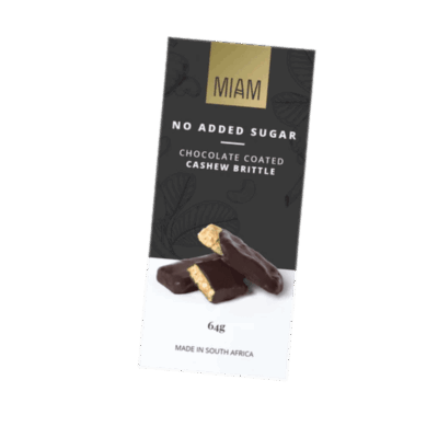 Miam Cashew Chocolate Coated Brittle 60g