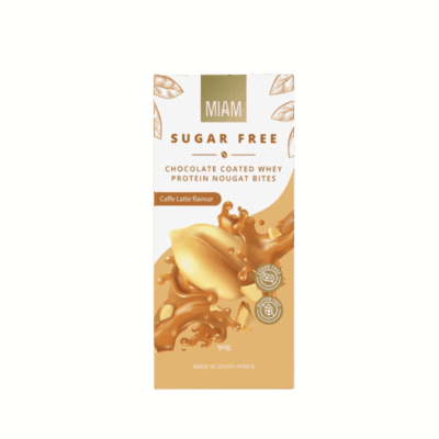Miam Chocolate Coated Whey Protein Nougat Bites Peanut Butter 50g