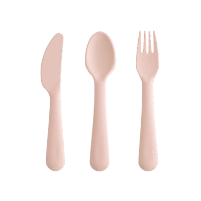 Mushie Cutlery Set - Blush