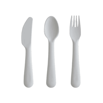 Mushie Cutlery Set - Cloud