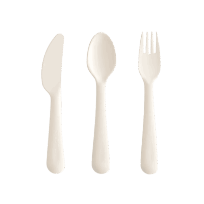 Mushie Cutlery Set - Ivory