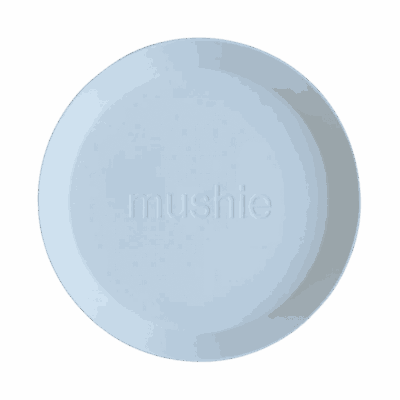 Mushie Dinner Bowl Round - Powder Blue