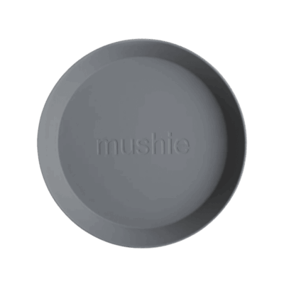 Mushie Dinner Plates Round - Smoke