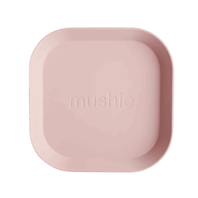 Mushie Dinner Plates Square - Blush