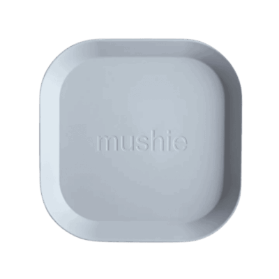 Mushie Dinner Plates Square - Cloud