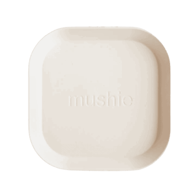 Mushie Dinner Plates Square - Ivory