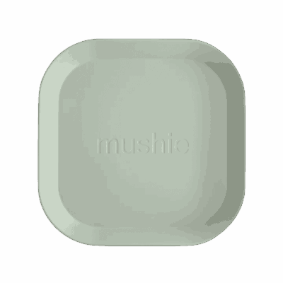 Mushie Dinner Plates Square - Sage