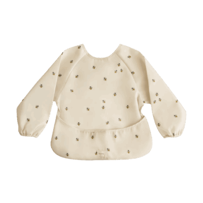 Mushie Long Sleeve Bib - Bees