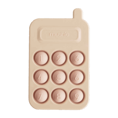 Mushie Phone Press Toy - Blush