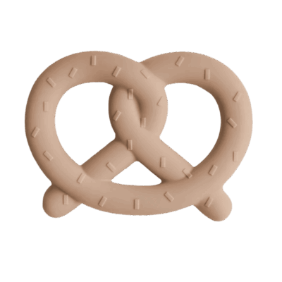 Mushie Pretzel Teether - Natural