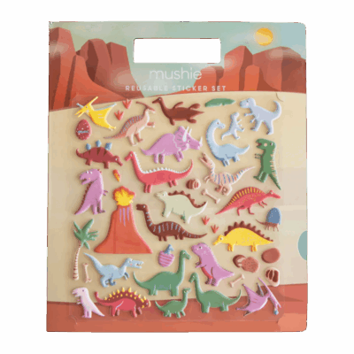 Mushie Reusable Sticker Set - Dino