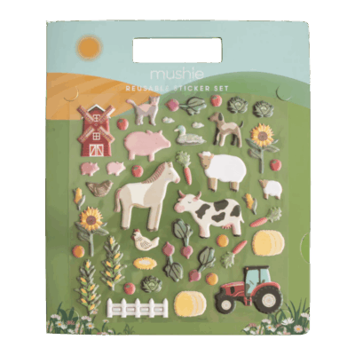Mushie Reusable Sticker Set - Farm