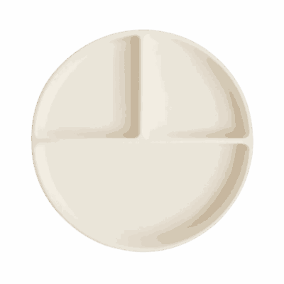 Mushie Silicone Divider Plate - Ivory