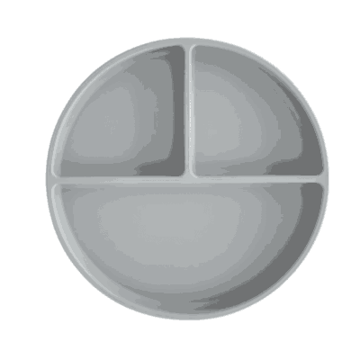 Mushie Silicone Divider Plate - Stone