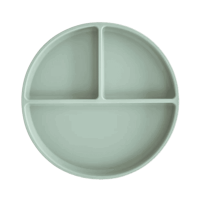 Mushie Silicone Plate - Cambridge Blue